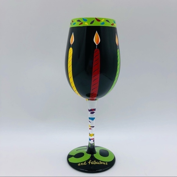 LOLITA 50TH BIRTHDAY 16 OUNCE WINE GLASS - Picture 2 of 11